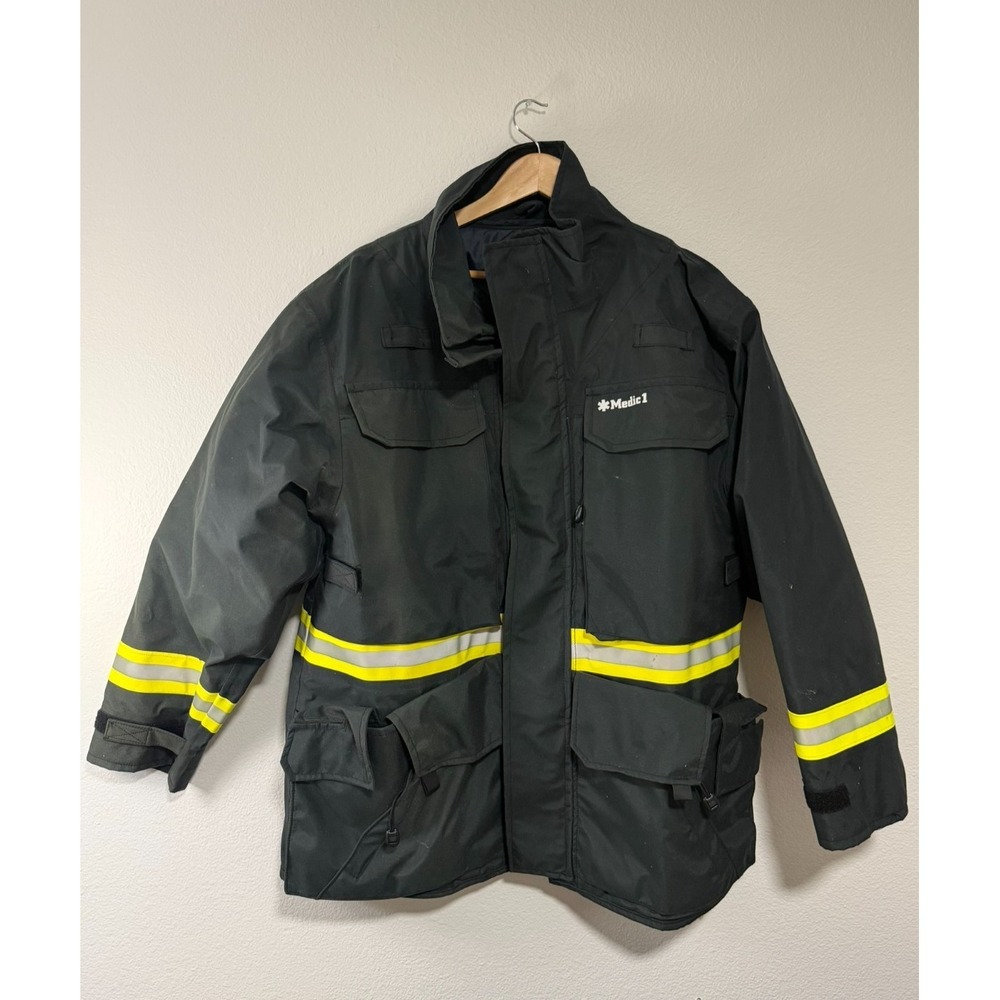 Medic 1 EMS Paramedic Tactical Jacket Large Thinsulate Insulated Hi-Vis